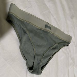 SKIMS MINERAL MIDRISE RIBBED BREIF size L NWT